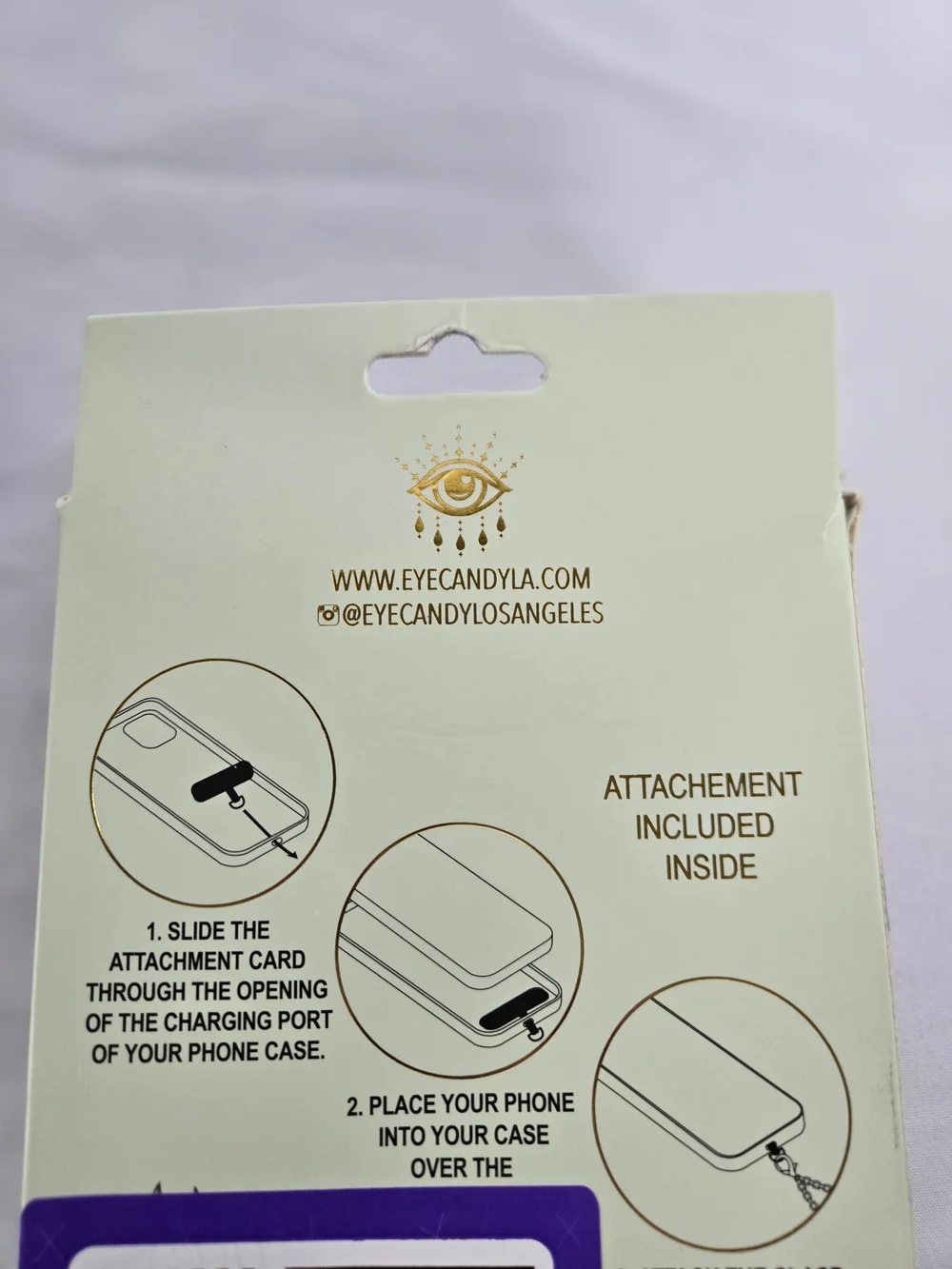 eye candy Gold Accent Phone Accessory Packaging